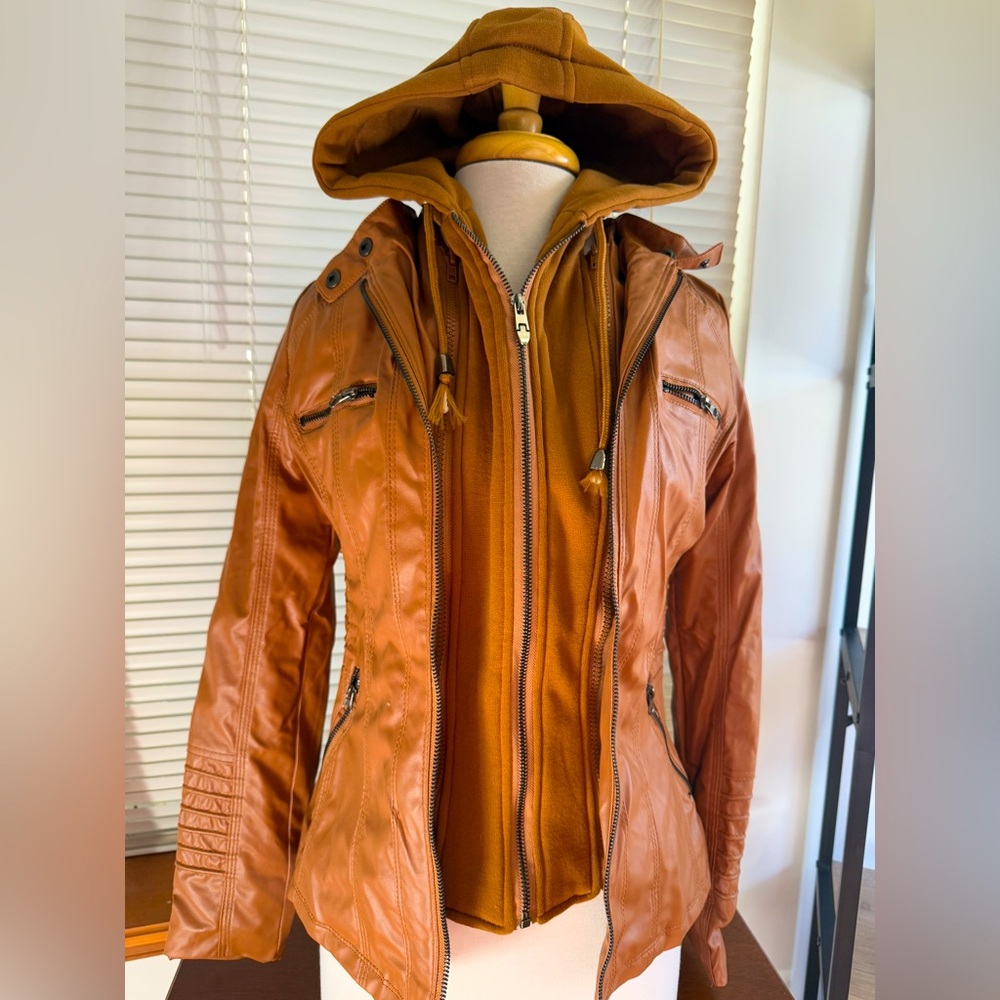 A beautiful Leather Jacket in a nice brown light tone